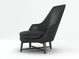 guscio alto armchair 3d max