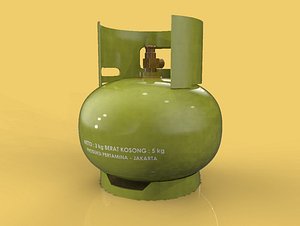 LPG COOKING GAS BOTTLE CYLINDER  3 KG FOR KITCHEN 3D