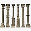 3D gothic columns model