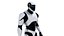 Robot humanoidalny Model 3D low-poly
