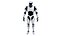 Robot humanoidalny Model 3D low-poly