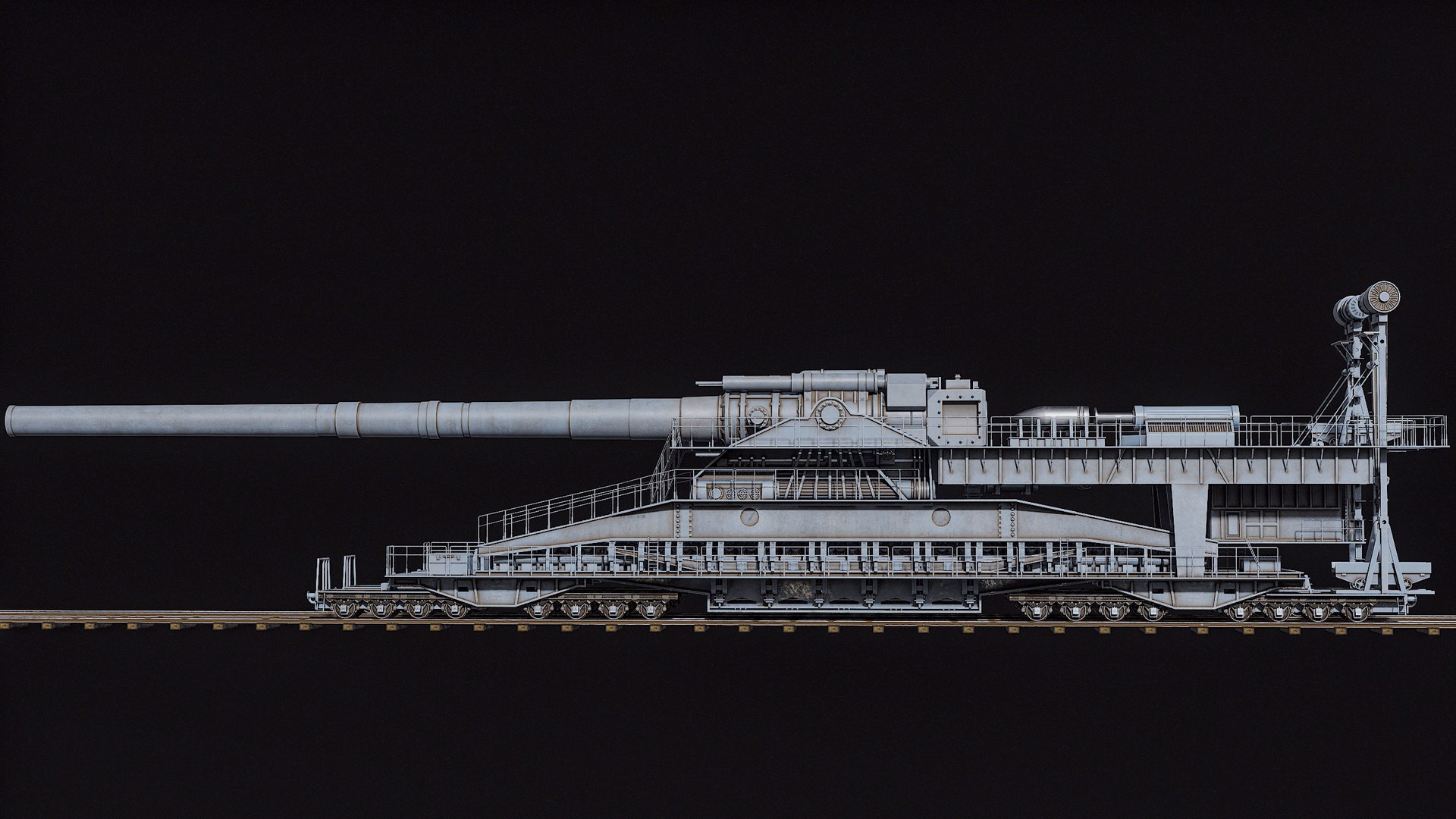 Rigged Super Heavy Artillery Gun Dora WWII PBR 3D model https://p.turbosquid.com/ts-thumb/c9/PiyB61/7b/r_viewport_020/png/1709547038/1920x1080/fit_q87/d8eff778fc3ea12f990d20f2c40c976c2ef0b807/r_viewport_020.jpg