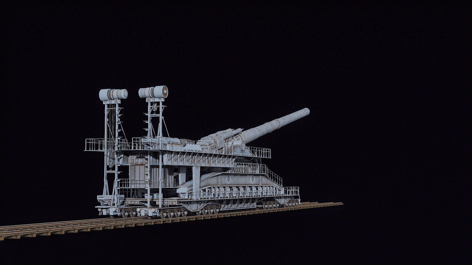 Rigged Super Heavy Artillery Gun Dora WWII PBR 3D model https://p.turbosquid.com/ts-thumb/c9/PiyB61/E8/rendcol_00015/png/1709545988/1920x1080/fit_q87/9cce6137c2de9a65d4abe614a9d82e9924ee9e0d/rendcol_00015.jpg