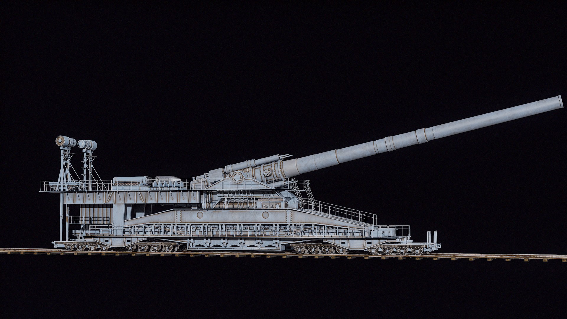 Rigged Super Heavy Artillery Gun Dora WWII PBR 3D model https://p.turbosquid.com/ts-thumb/c9/PiyB61/GI/rendcol_00008/png/1709545981/1920x1080/fit_q87/84e8ac6c6af1c9a38c2a65e1eed665f6c1f69245/rendcol_00008.jpg