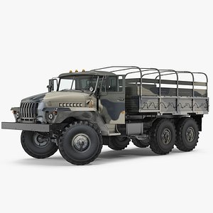 military truck ural 4320 3D model