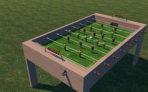 football wooden 3D model