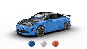 Alpine A110 R 2023 3d model 3D model