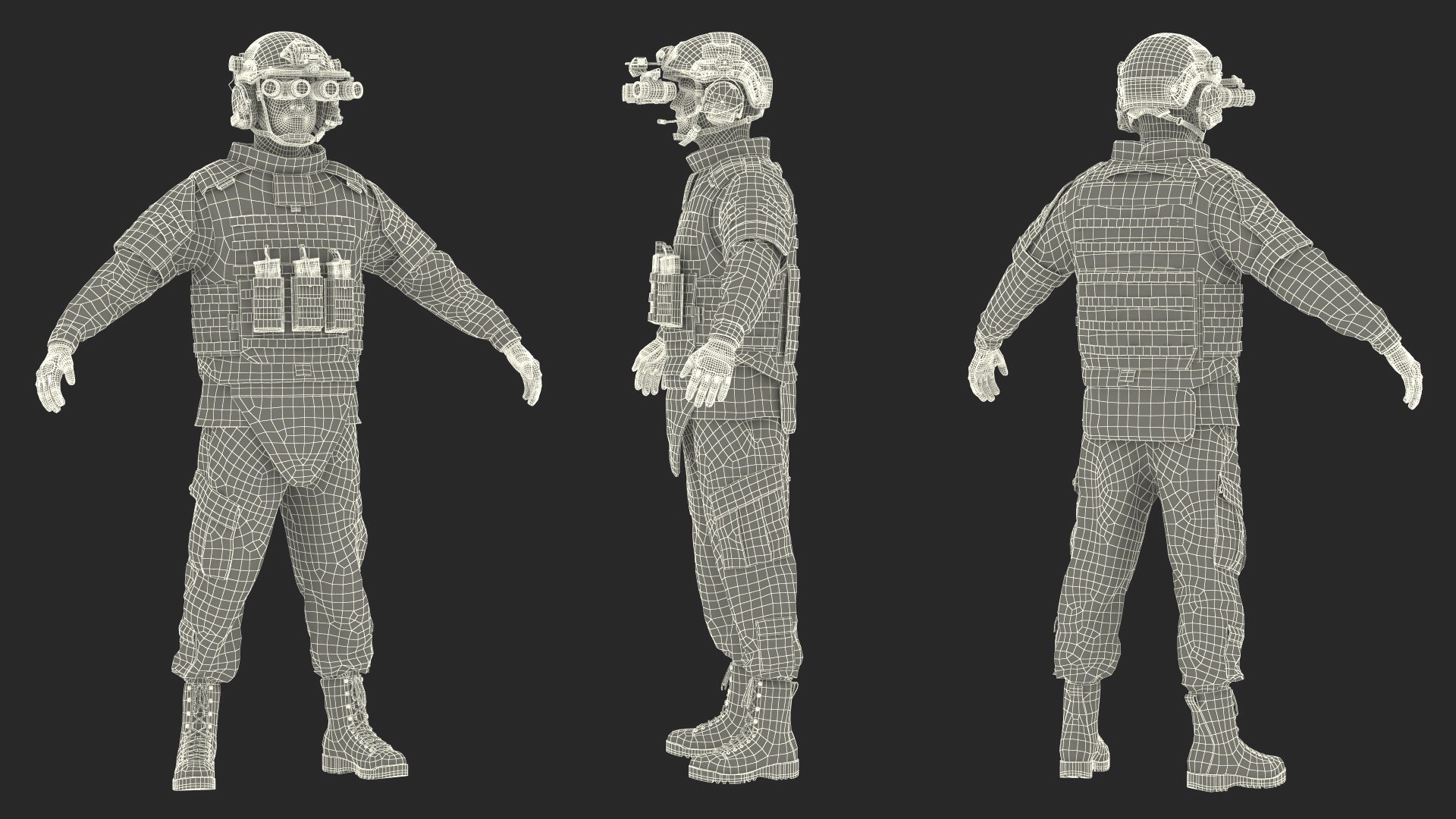 3D Military Soldier Green Camo with Night Visor A-pose model https://p.turbosquid.com/ts-thumb/c9/YjSb7v/AO/militarysoldiergreencamowithnightvisorapose3dsmodel022/jpg/1724173138/1920x1080/fit_q87/88b07eae73ad8b0e1a7d416cb1ea1cd2bf3493f9/militarysoldiergreencamowithnightvisorapose3dsmodel022.jpg