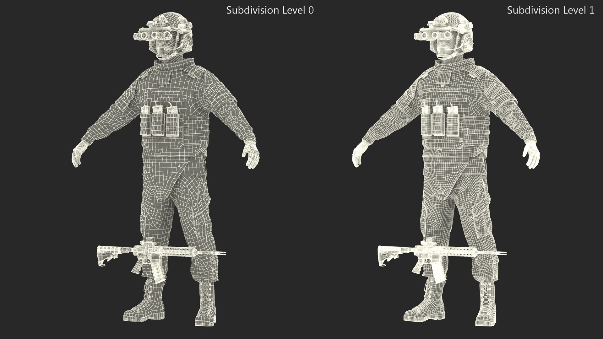 3D Military Soldier Green Camo with Night Visor A-pose model https://p.turbosquid.com/ts-thumb/c9/YjSb7v/UF/militarysoldiergreencamowithnightvisorapose3dsmodel018/jpg/1724173113/1920x1080/fit_q87/b43b7417af16da1012a293ffd9bfdd1381ac9205/militarysoldiergreencamowithnightvisorapose3dsmodel018.jpg