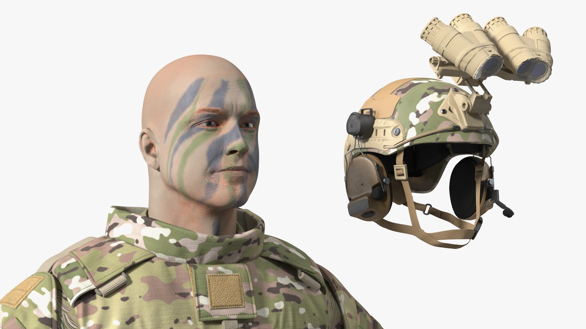 3D Military Soldier Green Camo with Night Visor A-pose model https://p.turbosquid.com/ts-thumb/c9/YjSb7v/rf/militarysoldiergreencamowithnightvisorapose3dsmodel011/jpg/1724173071/1920x1080/fit_q87/d66a16f62094a69ea6d0902d451ad652026becb1/militarysoldiergreencamowithnightvisorapose3dsmodel011.jpg