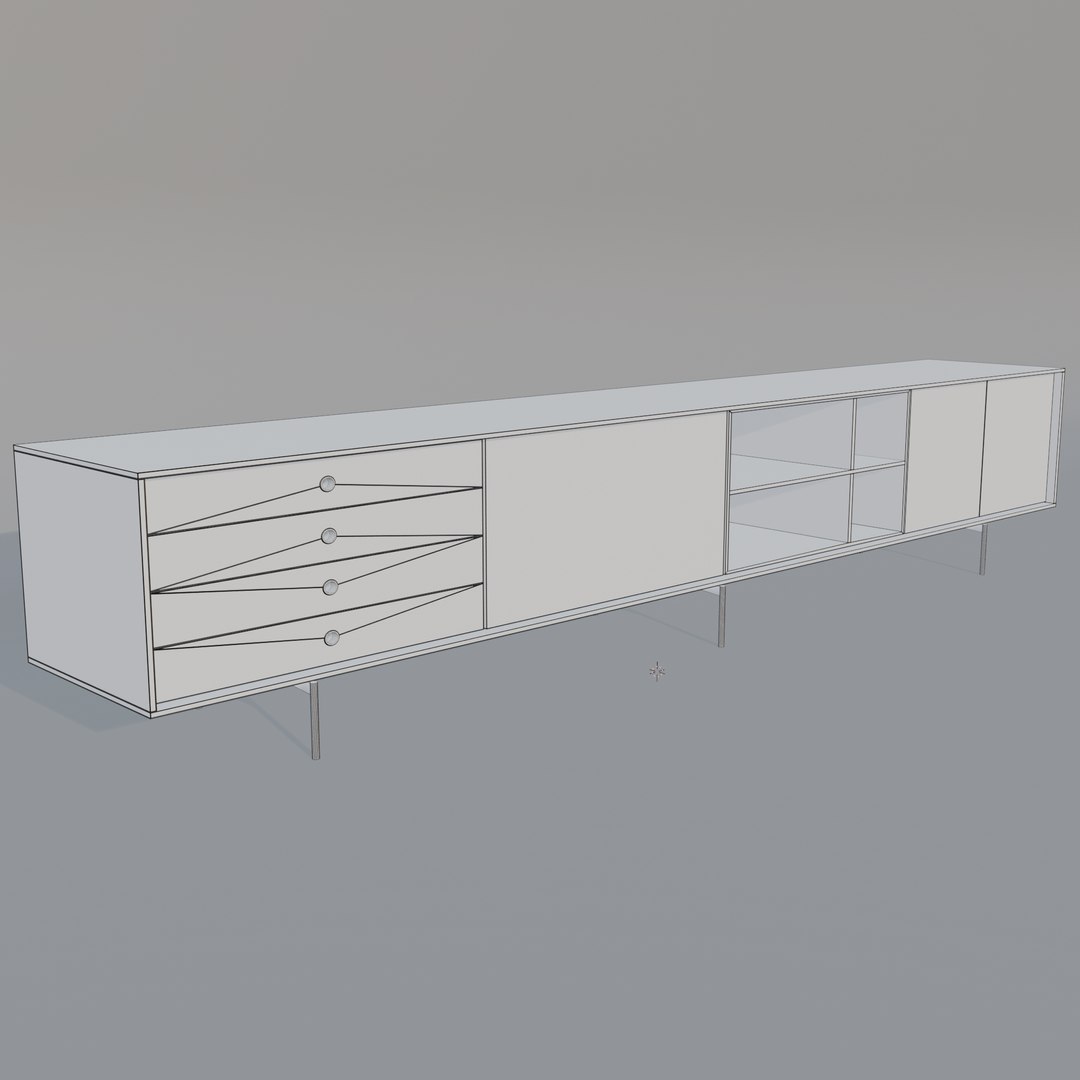 3D model Mid-Century Modern TV Stand Long Sideboard Cabinet with Drawers Sliding Doors Storage https://p.turbosquid.com/ts-thumb/c9/b4z53g/2l/7/png/1775588846/1920x1080/fit_q87/b9a315cc397228c5e18ba682b19928f6237a30d4/7.jpg