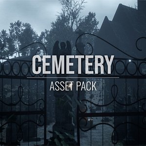cemetery pack assets model