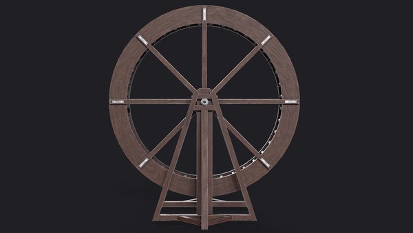 3d Medieval Water Wheel Model - Turbosquid 1789947