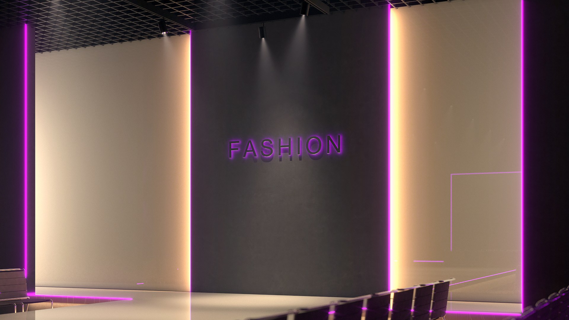 3D Interior Fashion Show Hall - TurboSquid 2174686