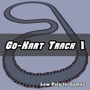 3d model go-kart track 1