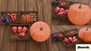 Stylized Vegetable Pack 3D