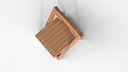Realistic Wooden Folding Chair 3D Model  High Quality