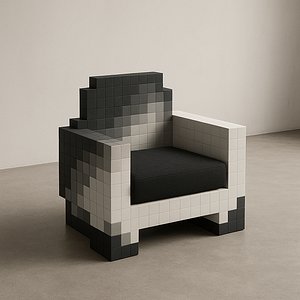 Pixel Armchair 3D model