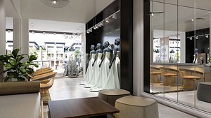 3D CLOTH SHOP-store model