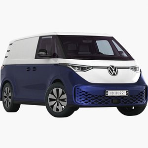 3D model VW ID Buzz Cargo 2023 With Interior