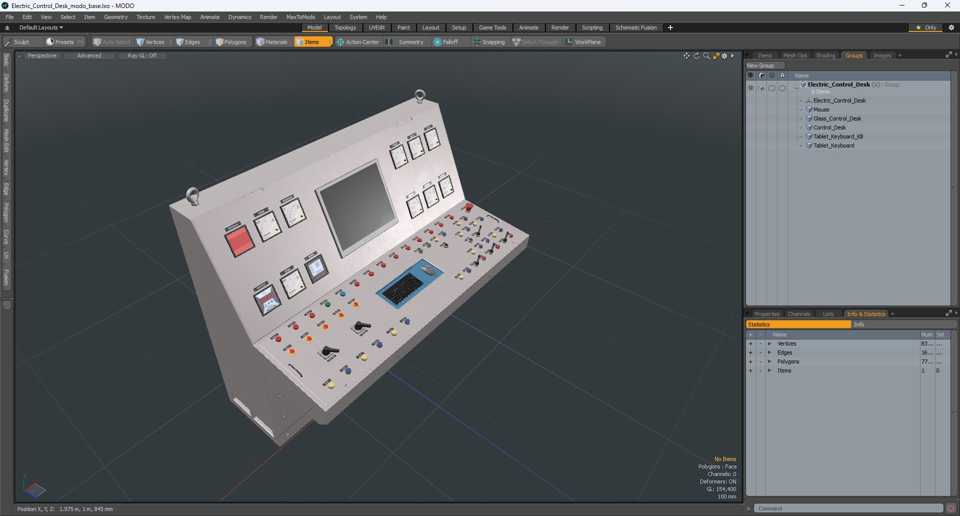 Electric Control Desk Model - TurboSquid 2302309