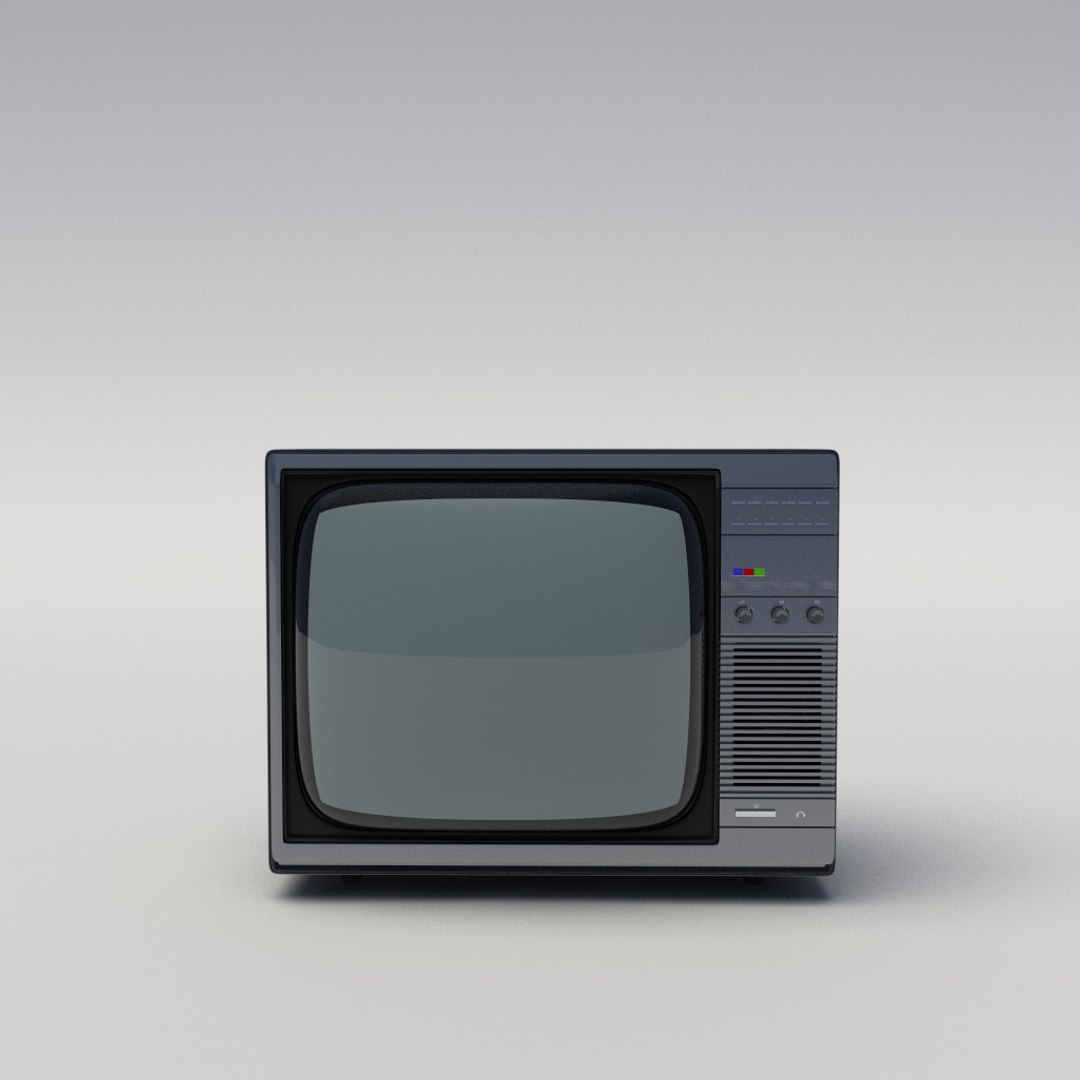 old tv 80s 3d model