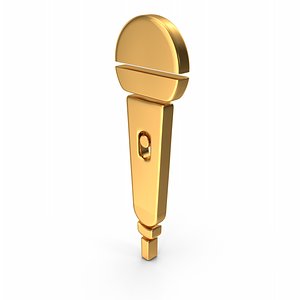 Microphone Symbol Gold model