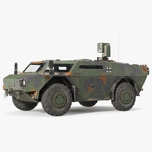 fennek german reconnaissance vehicle 3d model