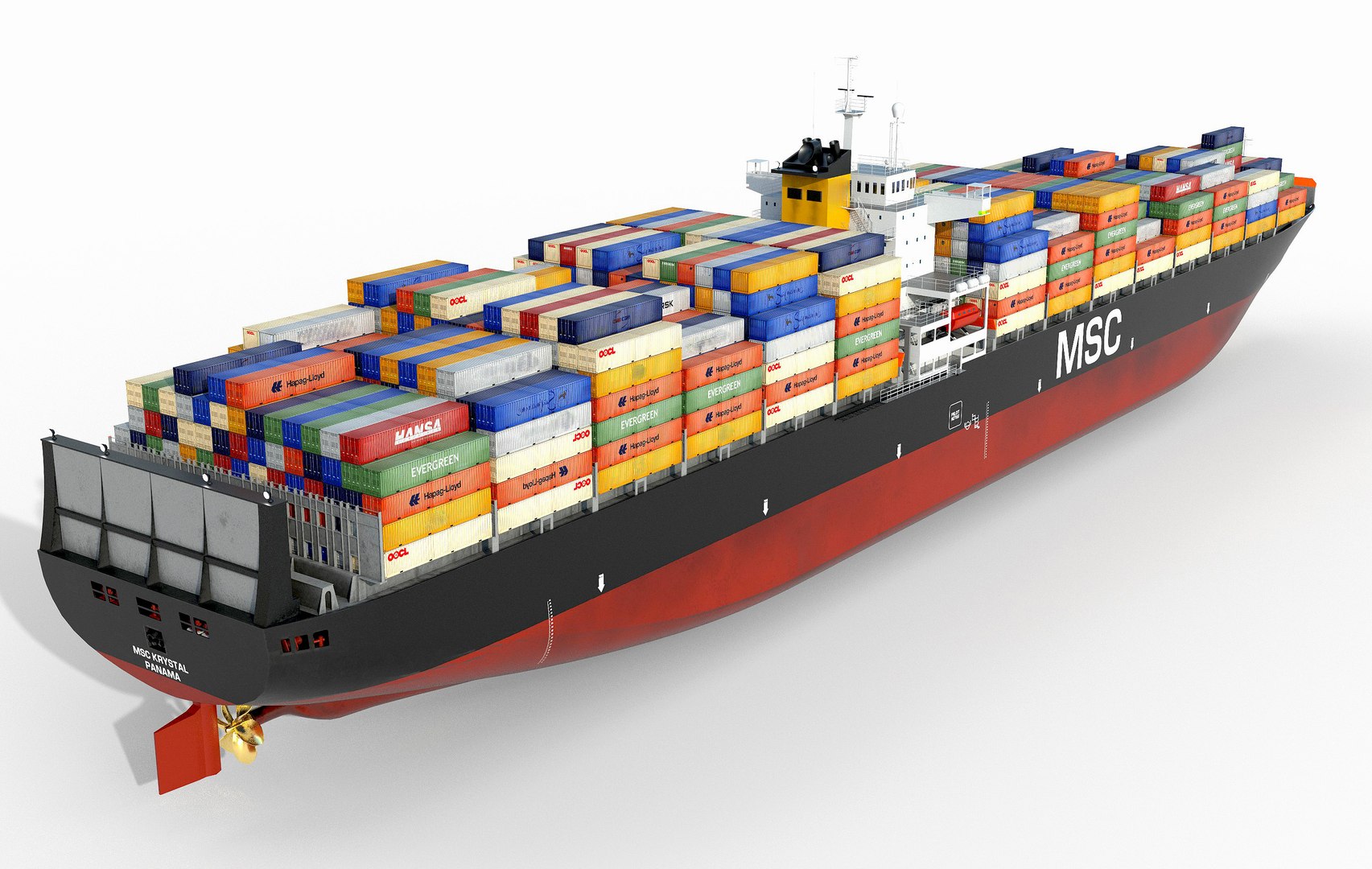 3D Cargo Container Ship 300m - TurboSquid 2281995