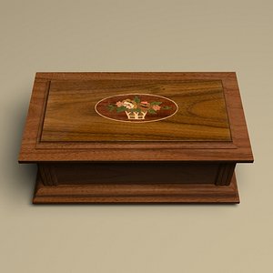 3d jewelry box wood