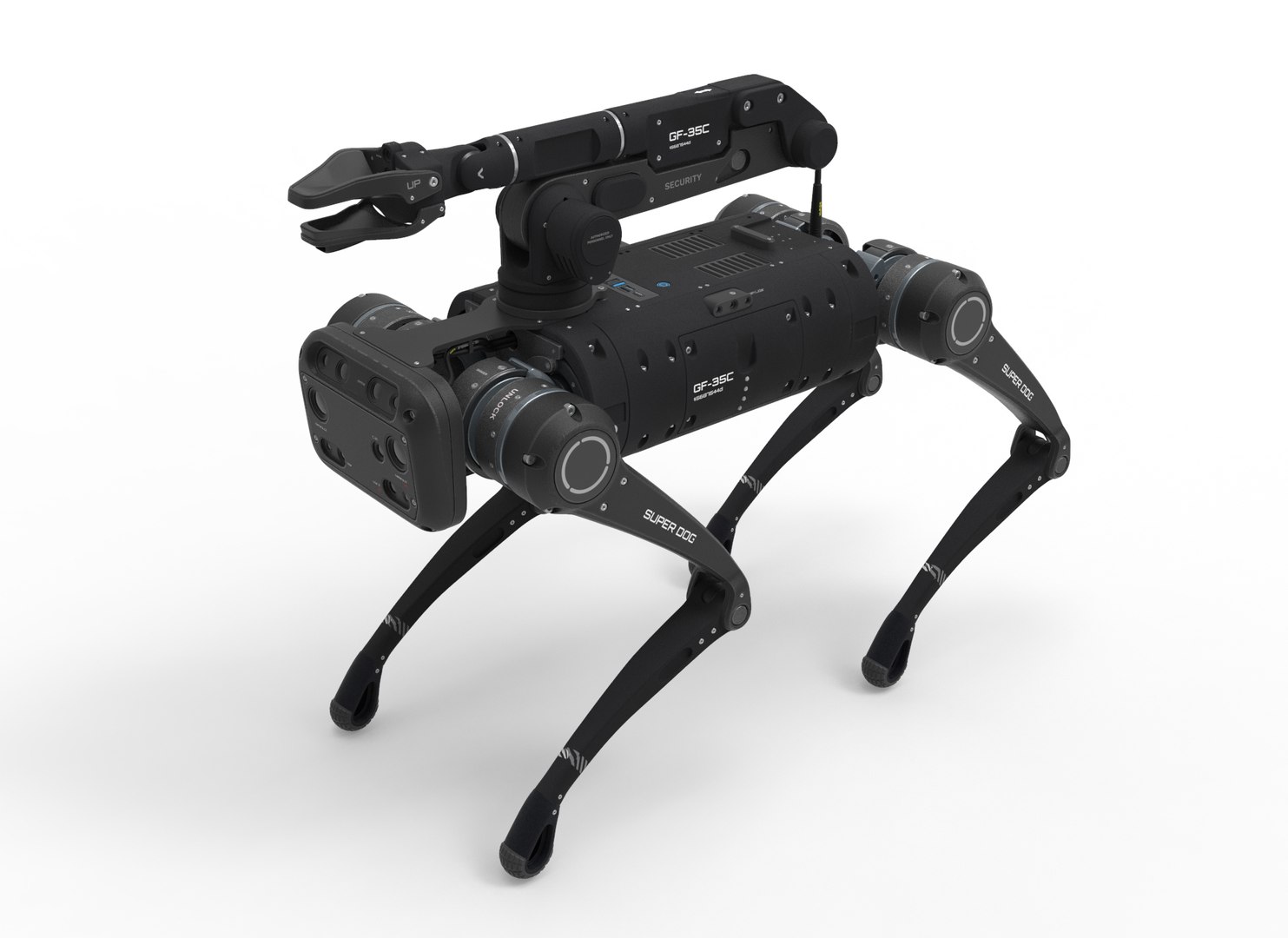 3D robot dog with manipulator https://p.turbosquid.com/ts-thumb/cA/HCW4Gn/zE/dog_and_nmanipulator.1155/jpg/1750143503/1920x1080/fit_q87/e4a2219f2410fcb5701b7a8fcb8eb2cf4fcb30a9/dog_and_nmanipulator.1155.jpg