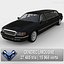 3d generic limousine model