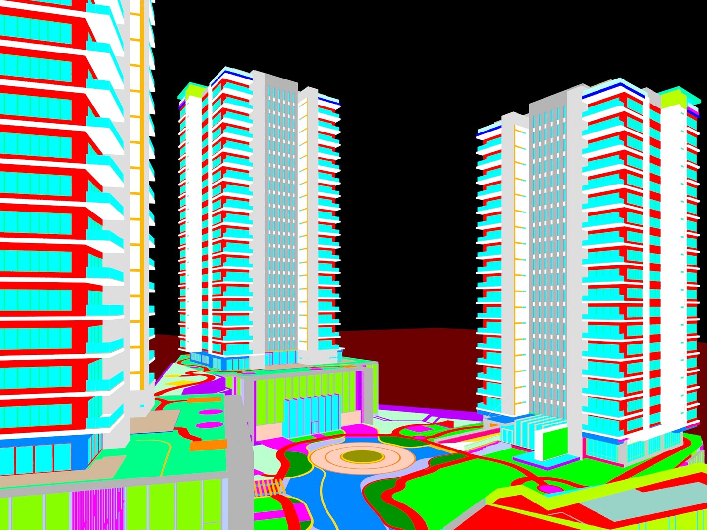 Mixed Use buildings 3D - TurboSquid 2007163
