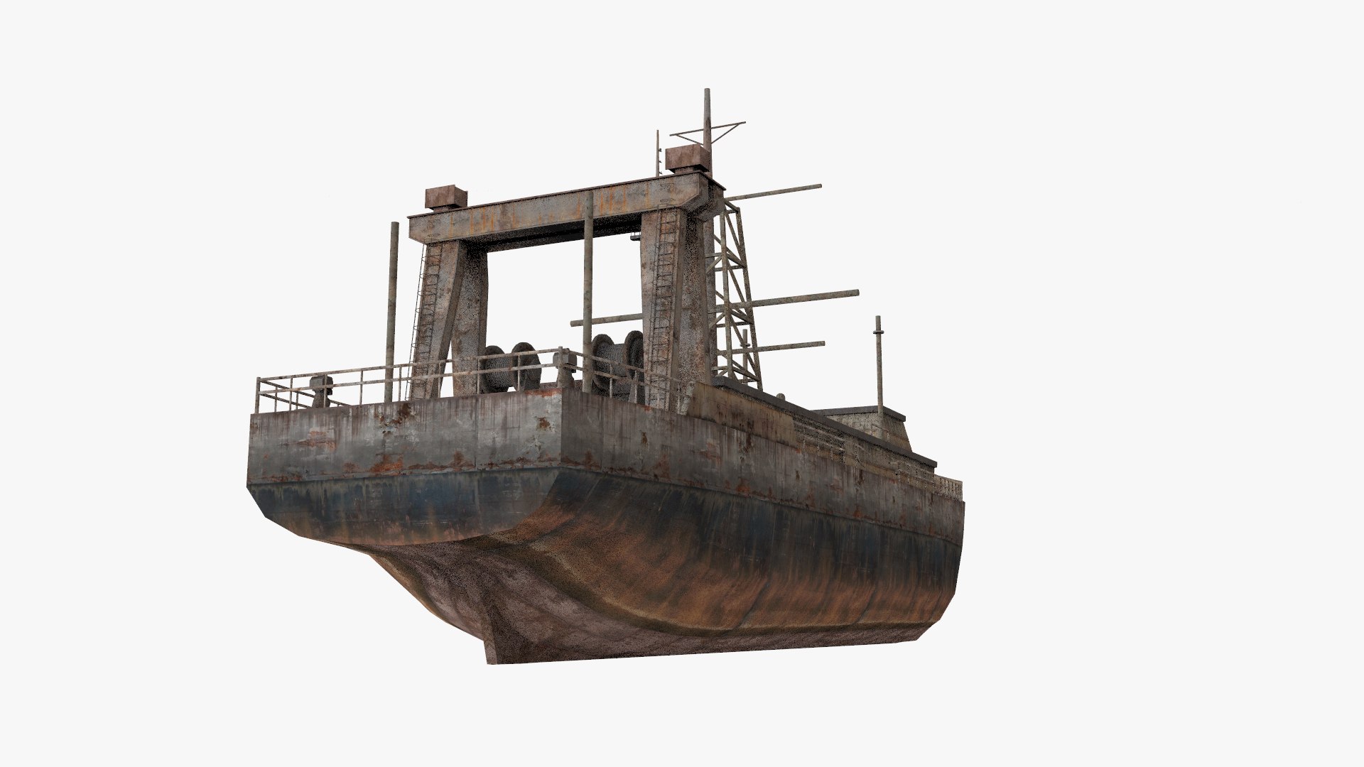 3D Abandoned Rusted Ship Model - TurboSquid 2286110