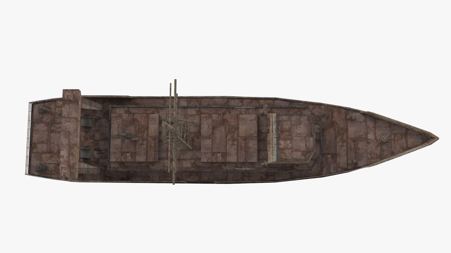 3D Abandoned Rusted Ship Model - TurboSquid 2286110