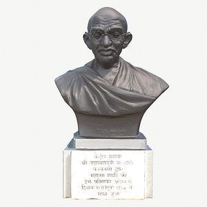 sculpture gandhi mapusa 3D model
