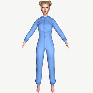 Maya Modular Girl 9 model