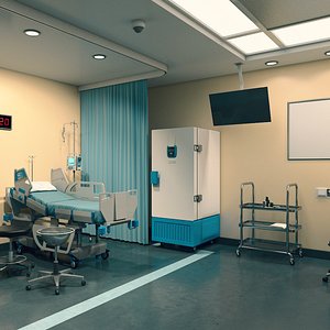 vaccination room 3D model