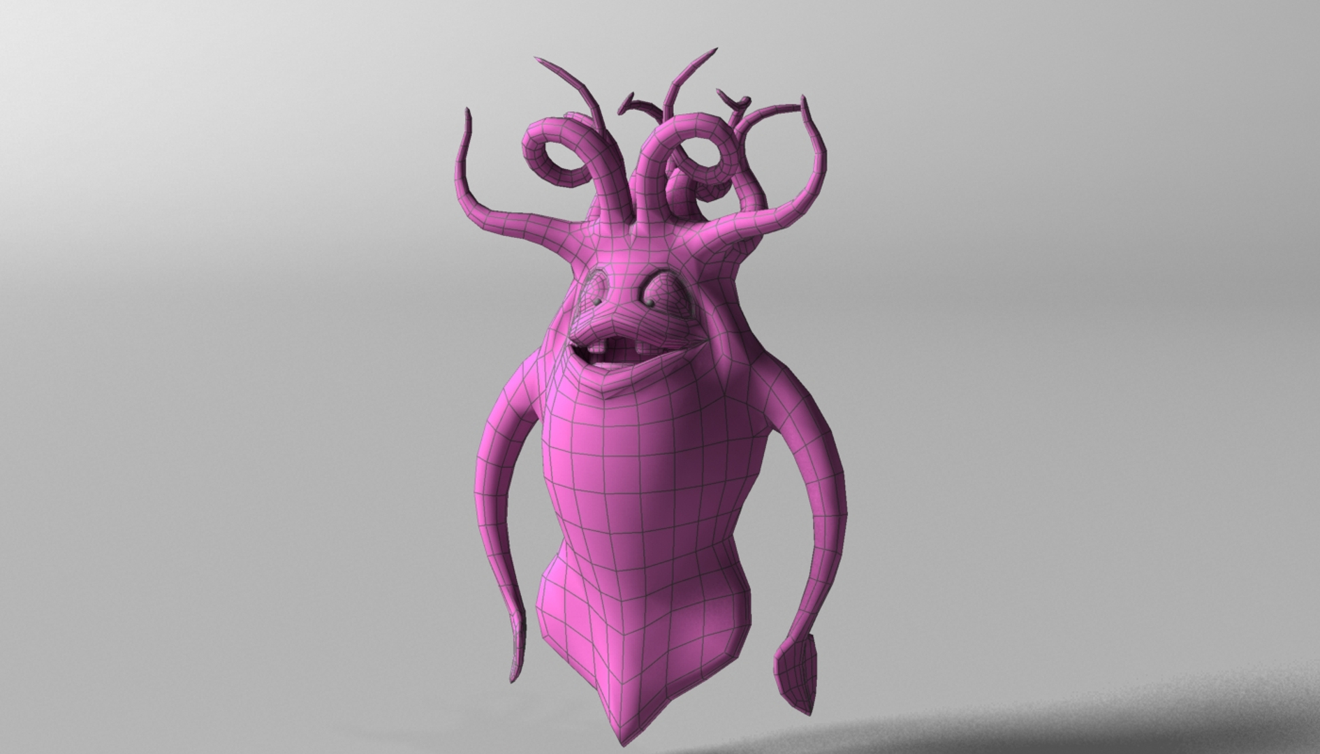 3D Cartoon Squid Monster Rigged - TurboSquid 1490120