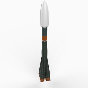 soyuz st rocket r-7 3d model