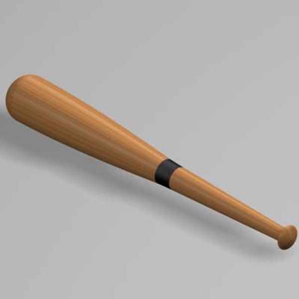 Icône De Batte De Baseball En Style Cartoon Sur Fond Blanc | Vecteur
