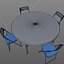 cafeteria table chairs model