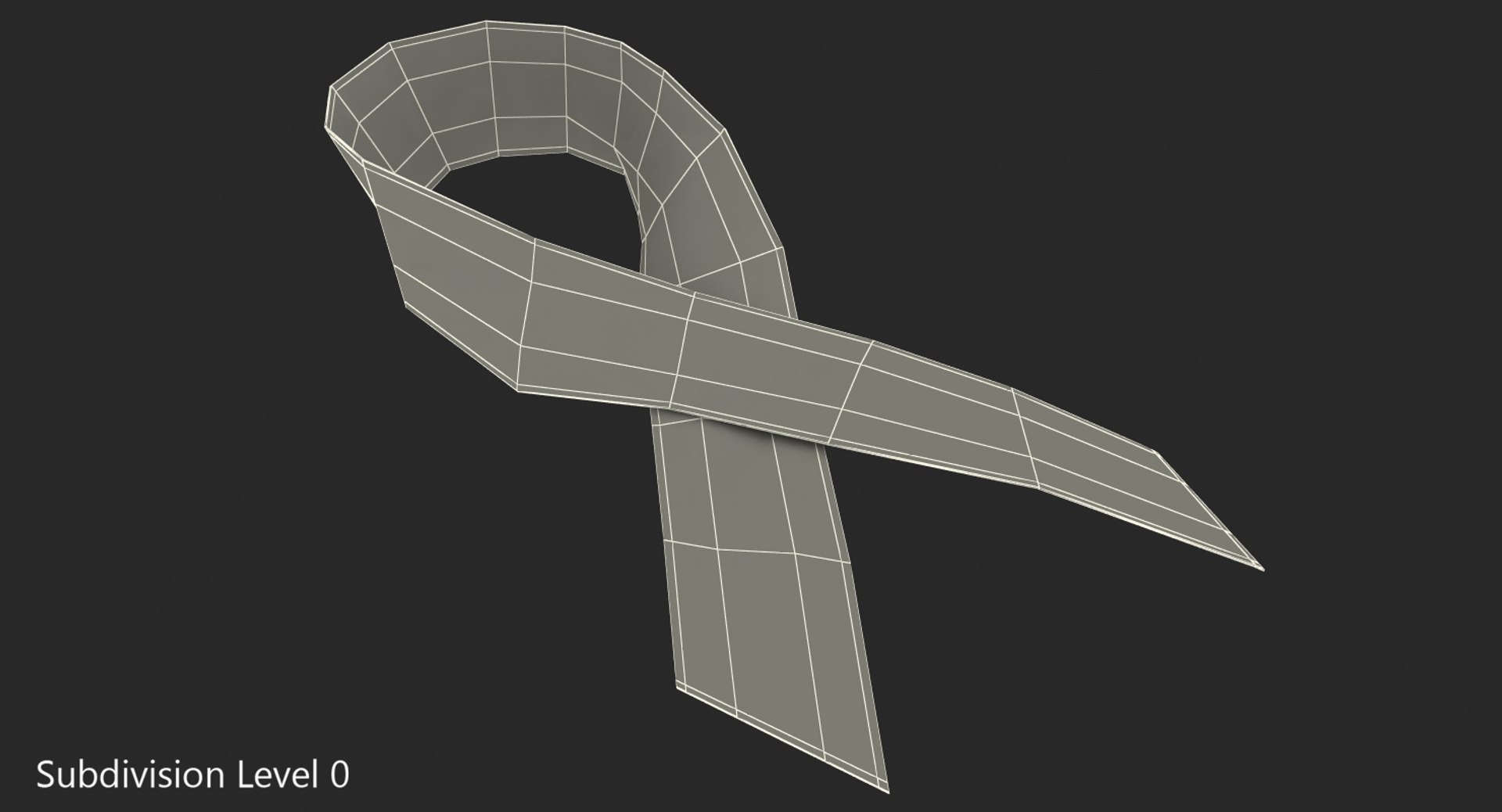 Health Medical Red Ribbon 3D Model - TurboSquid 1250239