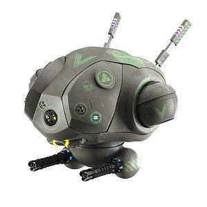 Sci-fi Military Drone 3D model