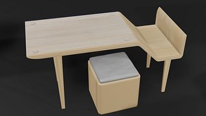 furnitures interior japanese minimal 3D model