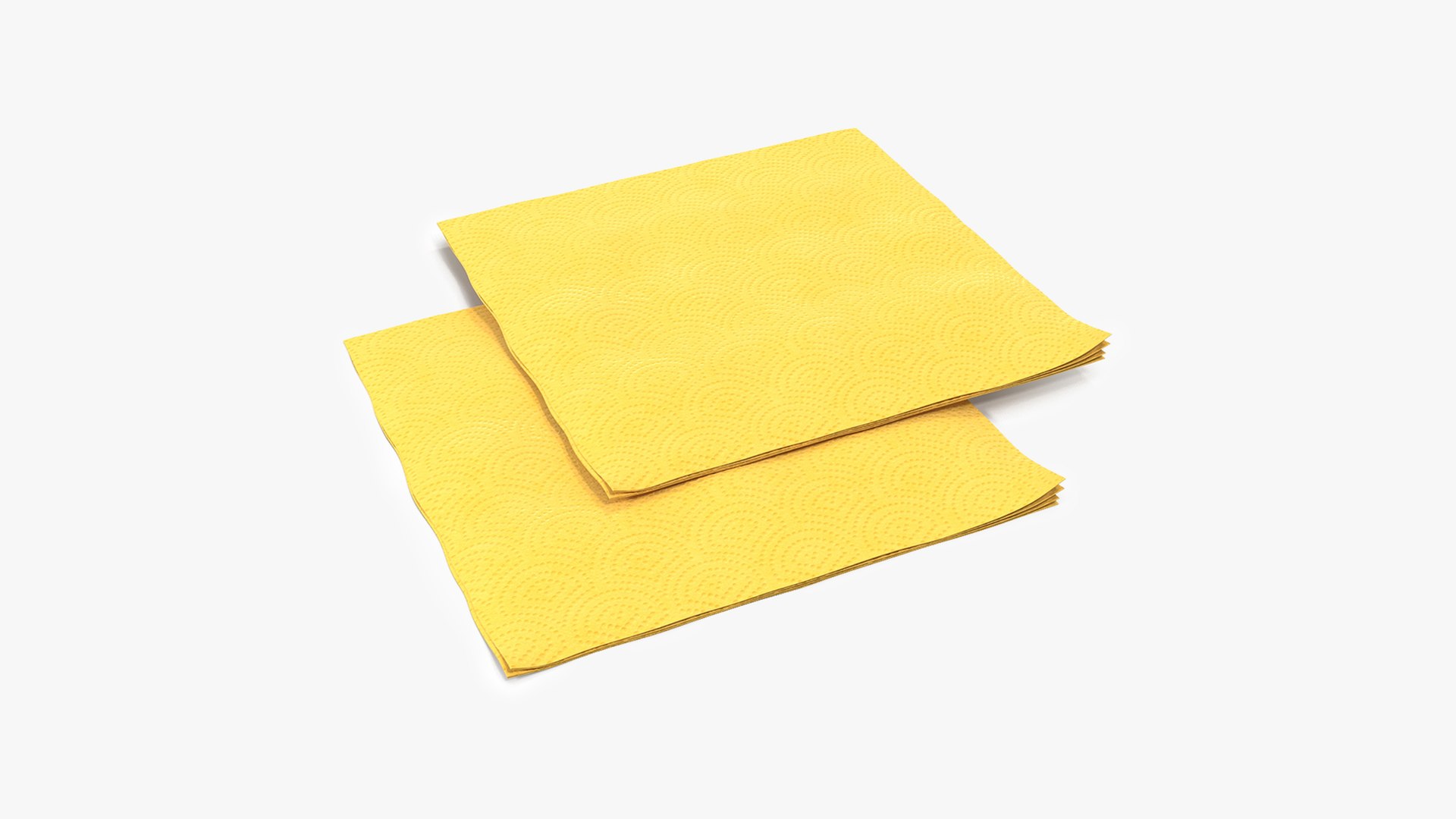 Textured Paper Napkins 3D model preview