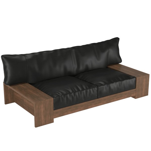 Kiza 2-seater sofa 3D model - TurboSquid 1559552