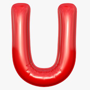 foil balloon letter u model