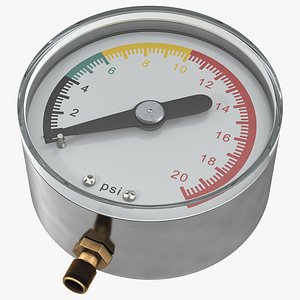 pressure gauge modeled 3ds