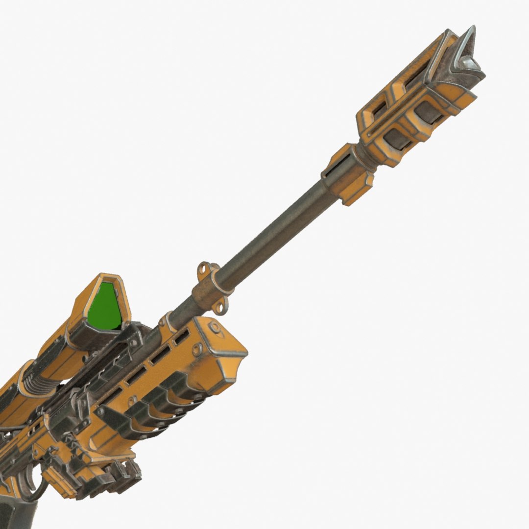 3d Sniper Rifle Sci-fi Model